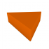 Orange Triangular Pouf